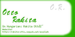 otto rakita business card